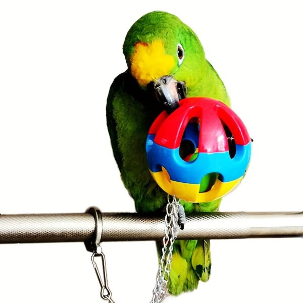 Brinquedo de Bola de Mastigação para Papagaio - 1pc Pet Bird Bite Toy - Image 4