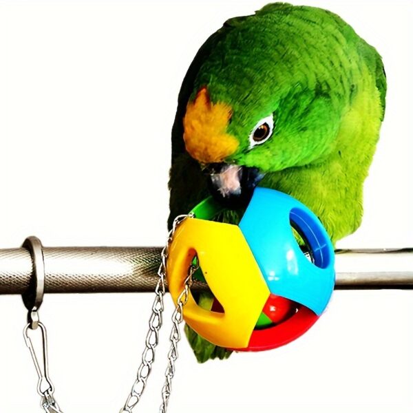 Brinquedo de Bola de Mastigação para Papagaio - 1pc Pet Bird Bite Toy - Image 5