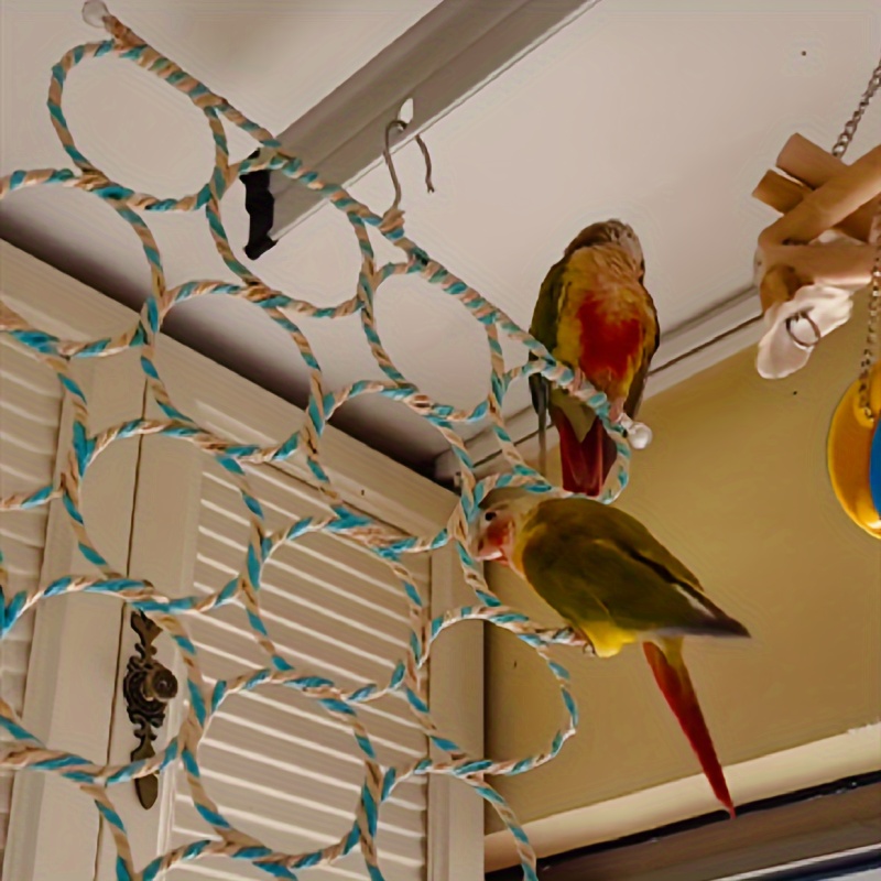Brinquedo e Rede de Escalada para Passaros – 1pc Parrot Climbing Vine Bird Toy