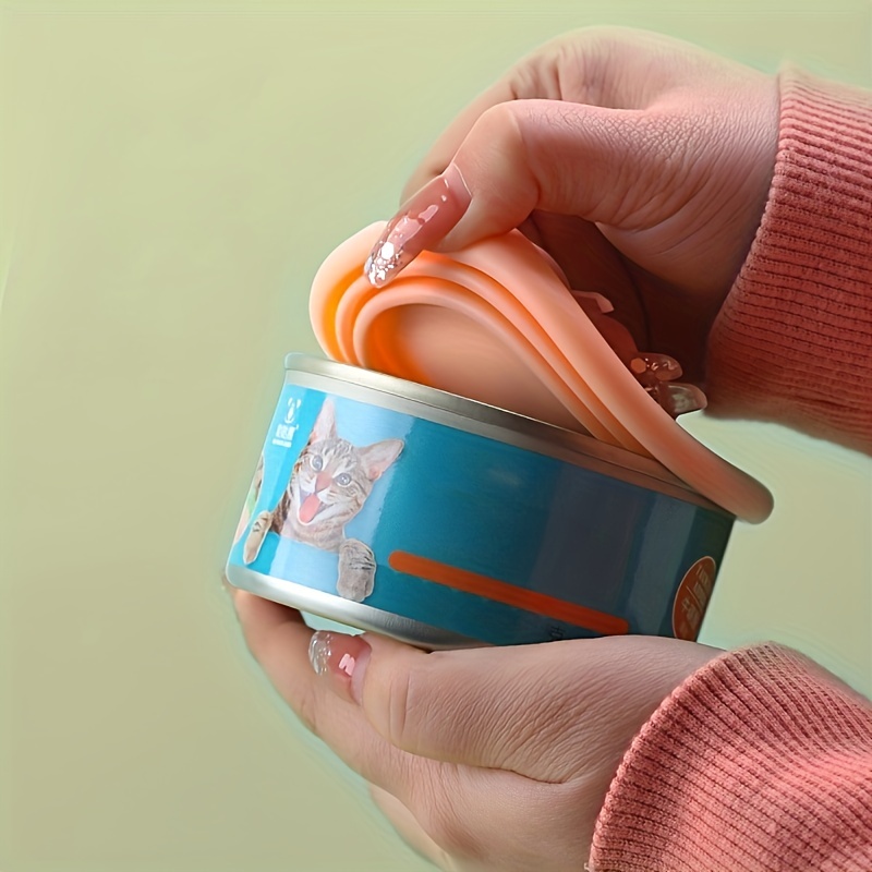 Tampa de Conservação de Alimentos para Gatos – Cat Canned Lid Fresh-Keeping Cover Air Isolation Reusable Pet Food Can Cover Anti-Leakage