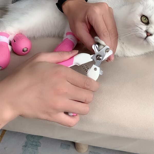 Proteção para Pés - 4-Piece Silicone Cat Paw Protectors - Anti-Scratch, Non-Electric, Ideal For Bathing - Image 10