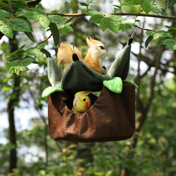 Cabana de Rede para Ninho de Pets - Cozy Bird Nest Hammock Hut - Image 4