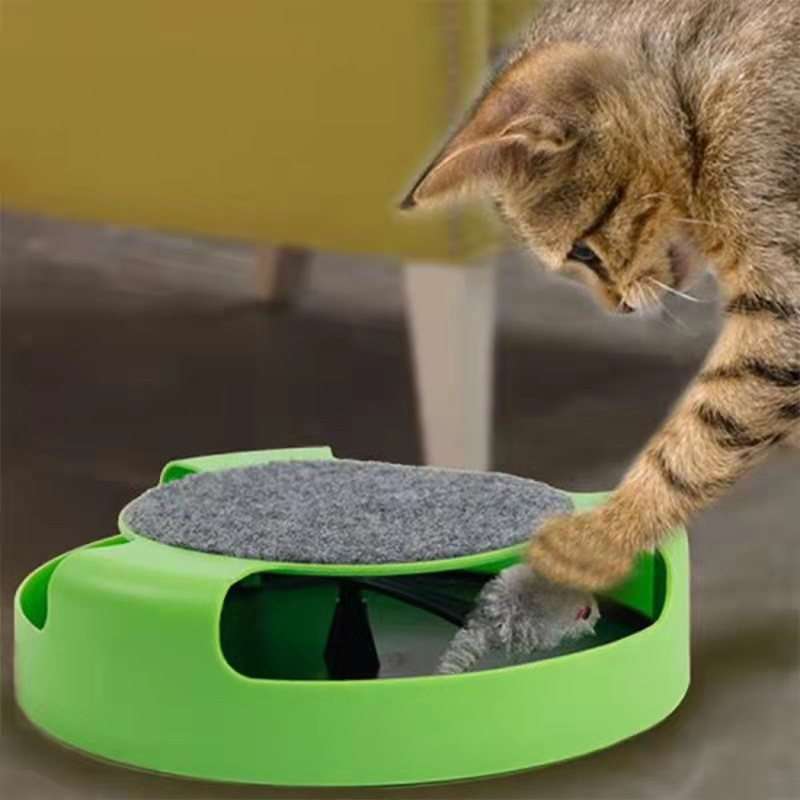 Tábua de Raspar para Gatos – Cat Turntable Toy, Mouse Hunting Toy