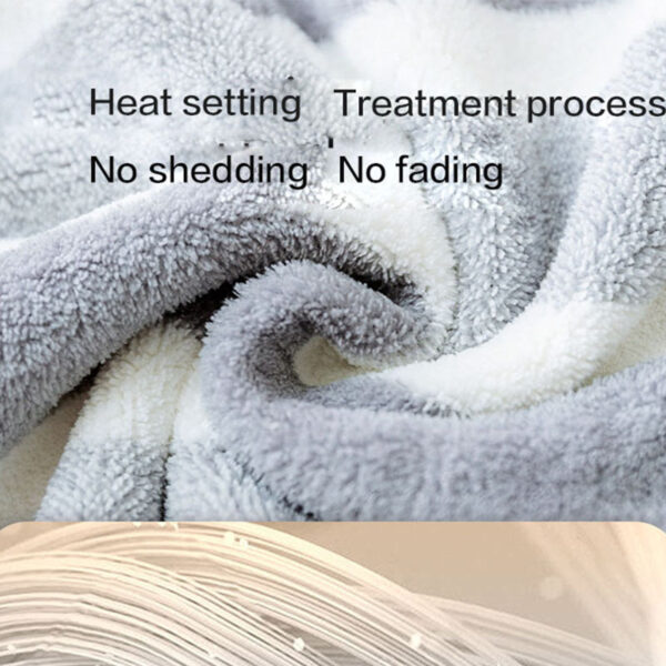 Toalha de Banho Confortavel - Dog Coral Fleece Towel Super Absorbent Pet Bath Towel Microfiber Dog Drying Towel - Image 8
