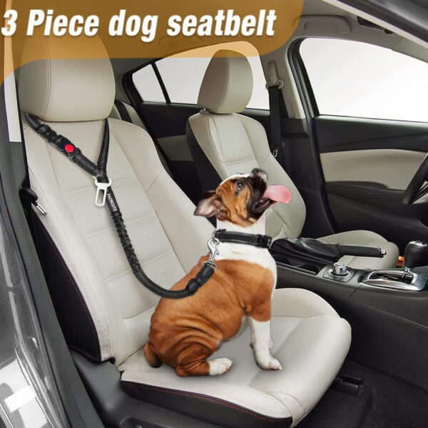 Cinto de segurança retrátil ajustável para cães, arnês de segurança elástico para cães de grande porte - Image 9
