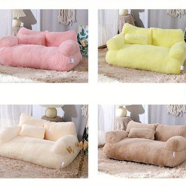 Sofa Cama de Algodao para Gatos - Plush Cotton Pet Sofa Bed for Cats - Image 11