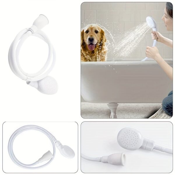 Chuveirinho para Banho - Make Pet Bathing Easier with this Portable Handheld Faucet Shower Head Spray! - Image 5