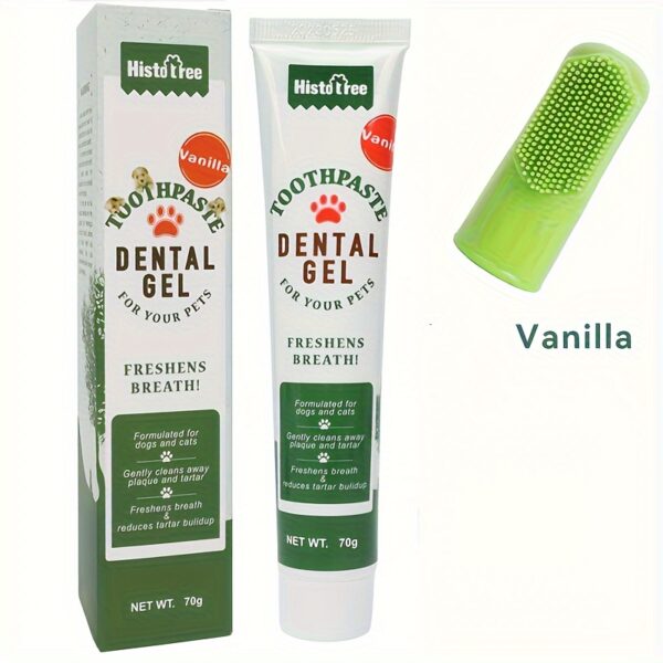 Kit de Limpeza Oral para Pets - Pet Oral Cleaning Set Dog Finger Cover Toothbrush Cat Toothbrush Toothpaste - Image 11
