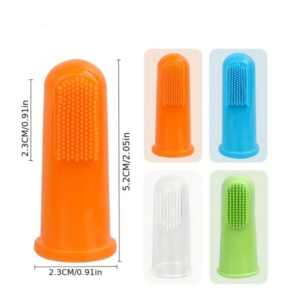 Kit de Limpeza Oral para Pets - Pet Oral Cleaning Set Dog Finger Cover Toothbrush Cat Toothbrush Toothpaste - Image 6