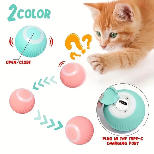 Brinquedo Bola Inteligente - Smart Cat Ball Toy: An Automatic Rolling Ball For Hours Of Interactive Fun! - Image 10