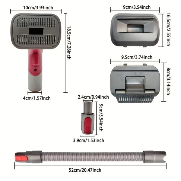 Kit para Beleza do Pet - Aspirador Escova Groom Tool Kit For Dyson Vacuums - Image 2