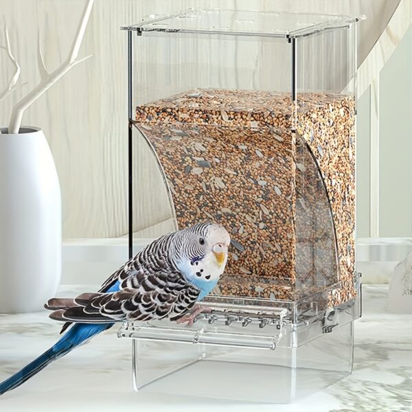 Alimentador Automatico para Passaros - Automatic Bird Feeder, Water Dispenser Set - Clear - Image 10