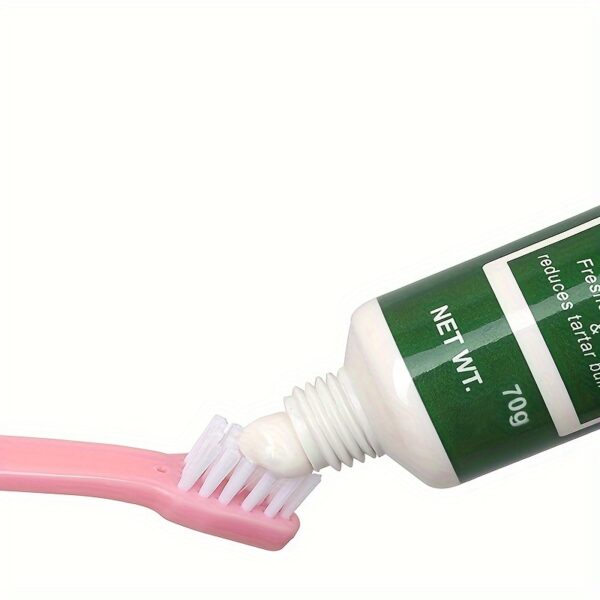 Kit de Limpeza Oral para Pets - Pet Oral Cleaning Set Dog Finger Cover Toothbrush Cat Toothbrush Toothpaste - Image 15