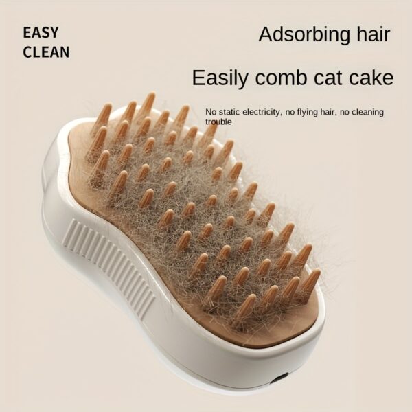 Escova de Silicone - Steam Cat Brush, 3-in-1 Electric Pet Grooming Tool - Image 6