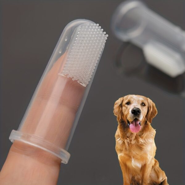 Kit de Limpeza Oral para Pets - Pet Oral Cleaning Set Dog Finger Cover Toothbrush Cat Toothbrush Toothpaste - Image 10