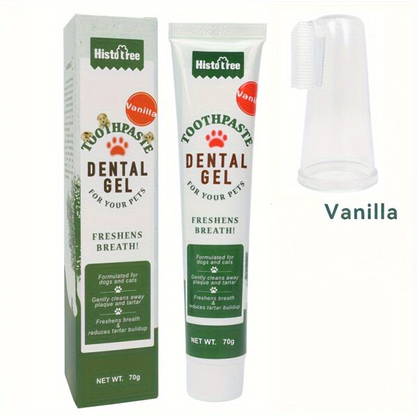 Kit de Limpeza Oral para Pets - Pet Oral Cleaning Set Dog Finger Cover Toothbrush Cat Toothbrush Toothpaste - Image 13
