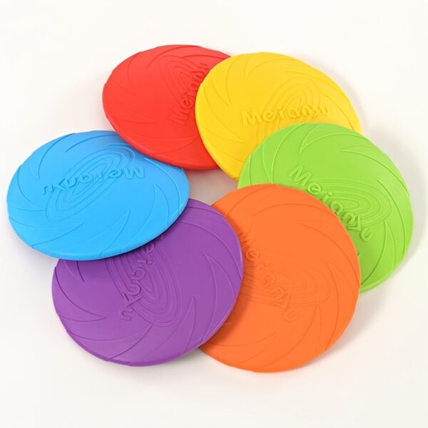 Disco de Silicone - Brinquedo, Durable Silicone Flying Disc Toy For Interactive Dog Training - Image 12