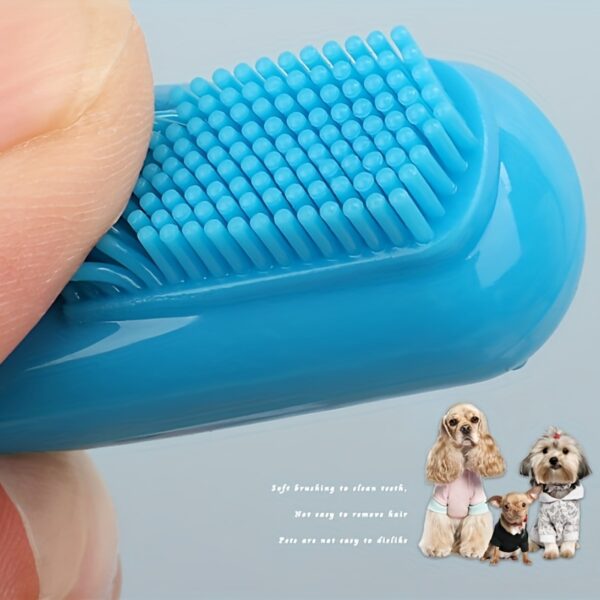Kit de Limpeza Oral para Pets - Pet Oral Cleaning Set Dog Finger Cover Toothbrush Cat Toothbrush Toothpaste - Image 12
