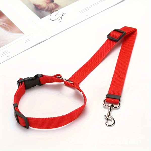 Trela para Pets para carro, trela para cinto de segurança do carro, corda de segurança ajustável para cães - Image 5