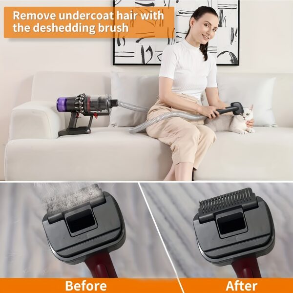 Kit para Beleza do Pet - Aspirador Escova Groom Tool Kit For Dyson Vacuums - Image 5