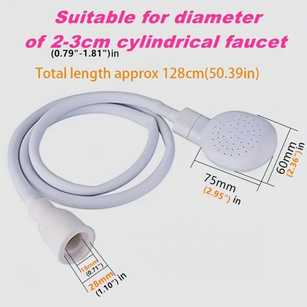 Chuveirinho para Banho - Make Pet Bathing Easier with this Portable Handheld Faucet Shower Head Spray! - Image 2