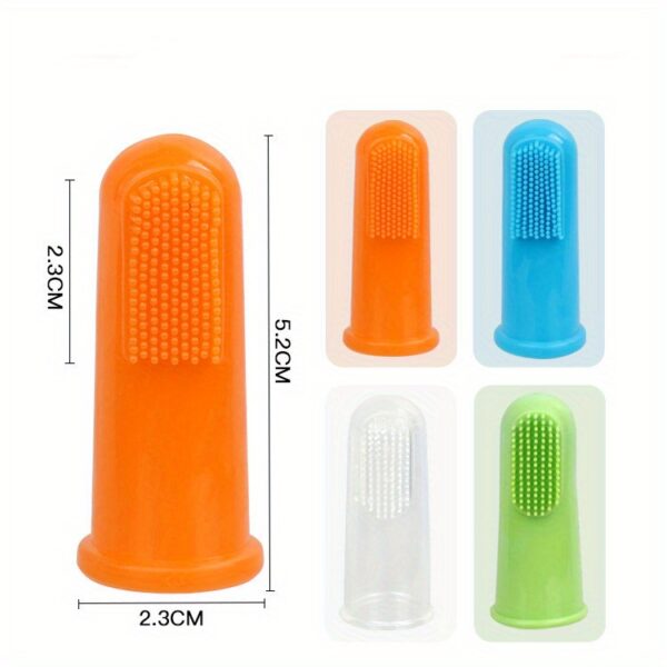 Kit de Limpeza Oral para Pets - Pet Oral Cleaning Set Dog Finger Cover Toothbrush Cat Toothbrush Toothpaste - Image 17