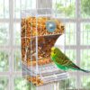 Alimentador Automatico para Passaros - Automatic Bird Feeder, Water Dispenser Set - Clear - Image 8