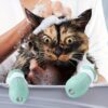 Proteção para Pés - 4-Piece Silicone Cat Paw Protectors - Anti-Scratch, Non-Electric, Ideal For Bathing - Image 11
