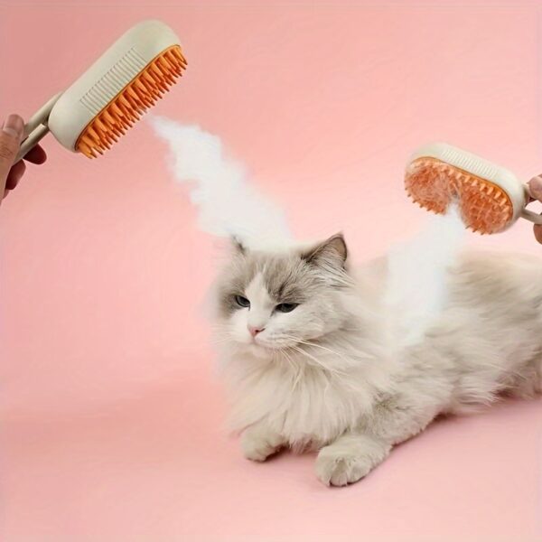 Escova de Pelos - 3 In 1 Cat Steam Brush, Massage Comb - Image 7