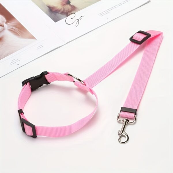 Trela para Pets para carro, trela para cinto de segurança do carro, corda de segurança ajustável para cães - Image 4