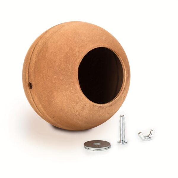 Ninho em forma de Coco para Passaros - 1pc Coconut Shape Bird Nest, Birdhouse For Parrots Small Animals Hamsters For Large Bird Cages - Image 3