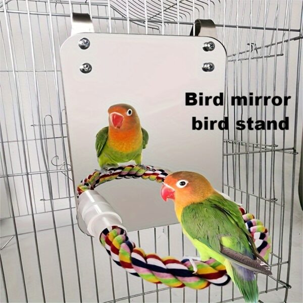 Brinquedo de Espelho para Passaros - 1pc Bird Mirror Bird Toys