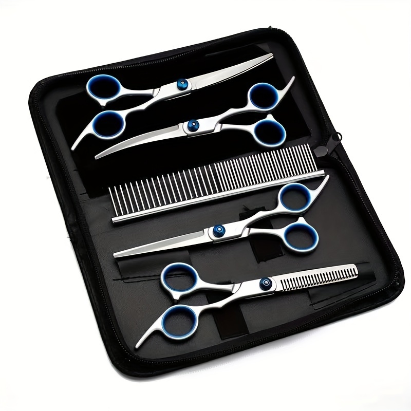 Jogo de Tesouras – Dog Hair Cutting Bending And Thinning Scissors Shearing