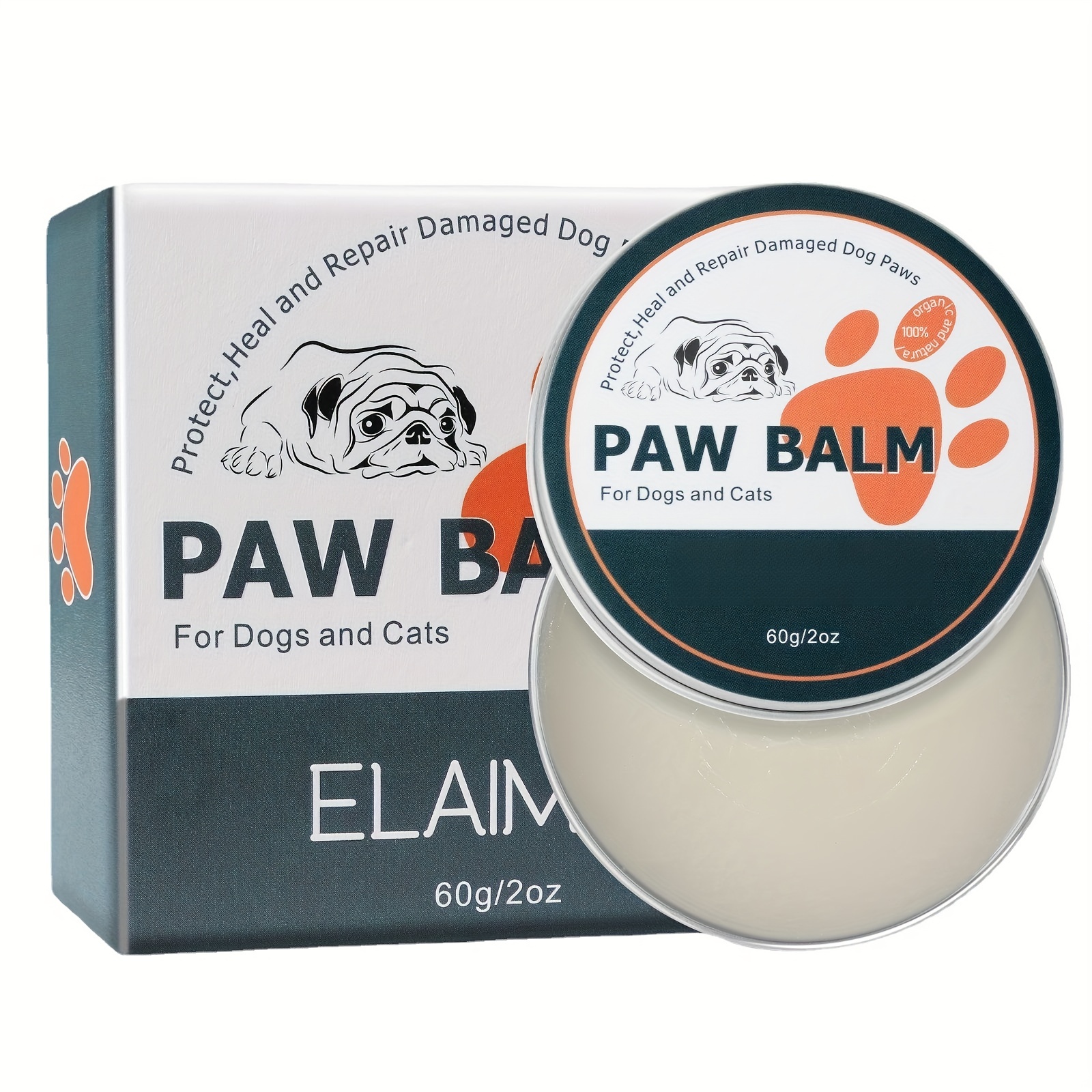 Balsamo para as Patas e Focinho Nariz – Pet Paw Balm – Soothes And Heals Dry, Cracked Paws And Nose, Protects Against Heat And Hot Pavement