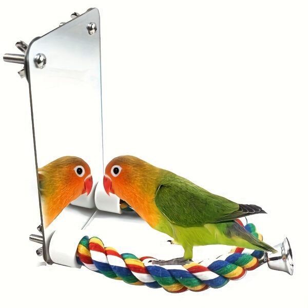 Brinquedo de Espelho para Passaros - 1pc Bird Mirror Bird Toys - Image 3
