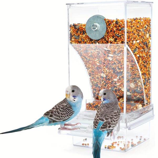 Alimentador Automatico para Passaros - Automatic Bird Feeder, Water Dispenser Set - Clear - Image 3