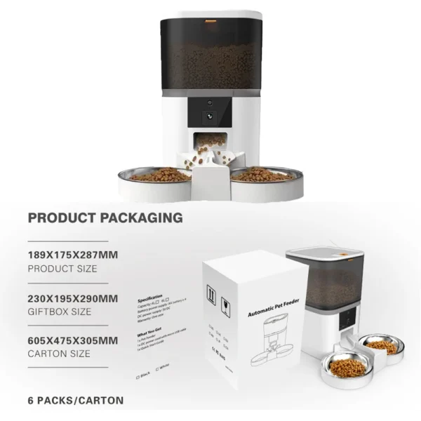 PawCam FeedSmart: Alimentador Automático de 4L com Câmera HD - Image 4