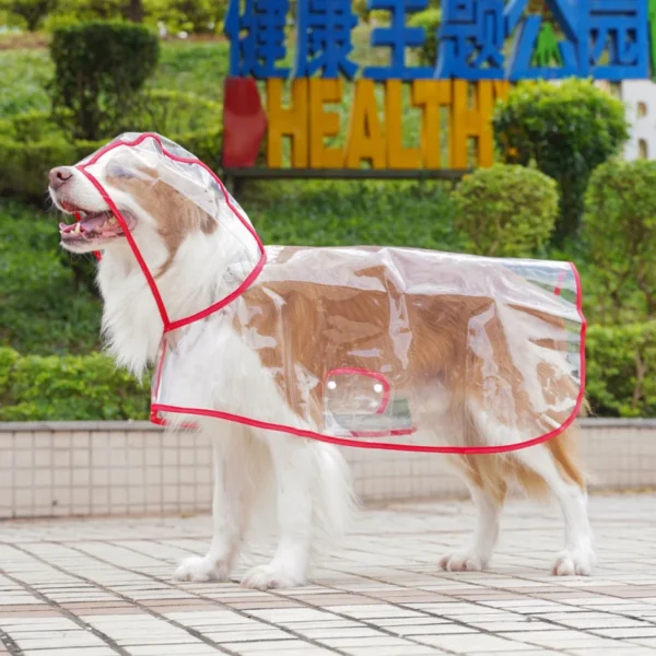 Capa para Chuva - Pet Raincoat Rain Jacket Waterproof Pet Coat for Small Medium Dogs - Image 2