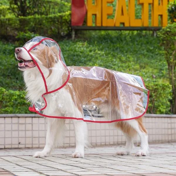 Capa para Chuva - Pet Raincoat Rain Jacket Waterproof Pet Coat for Small Medium Dogs - Image 4