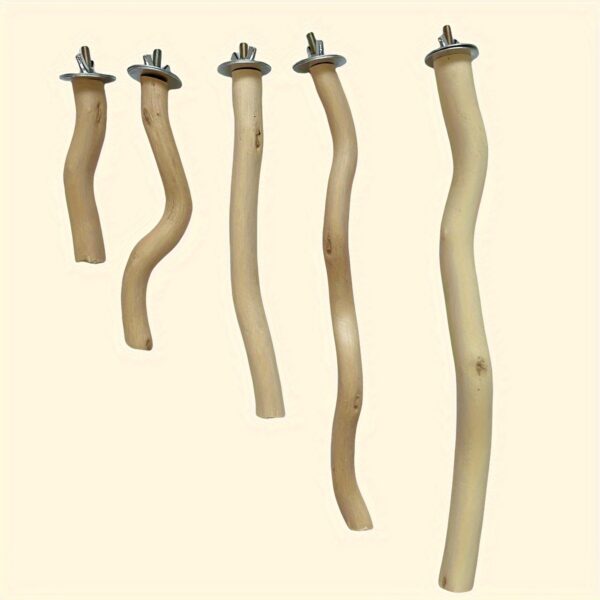 Poleiro de Fibra de Madeira Natural para Papagaios e Passaros - Bird Perch Stand, Natural Wood Fiber Board Perches for Parrots and Birds - Image 8