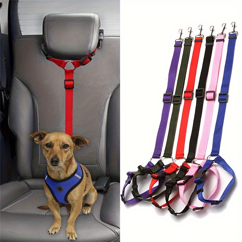 Trela para Pets para carro, trela para cinto de segurança do carro, corda de segurança ajustável para cães