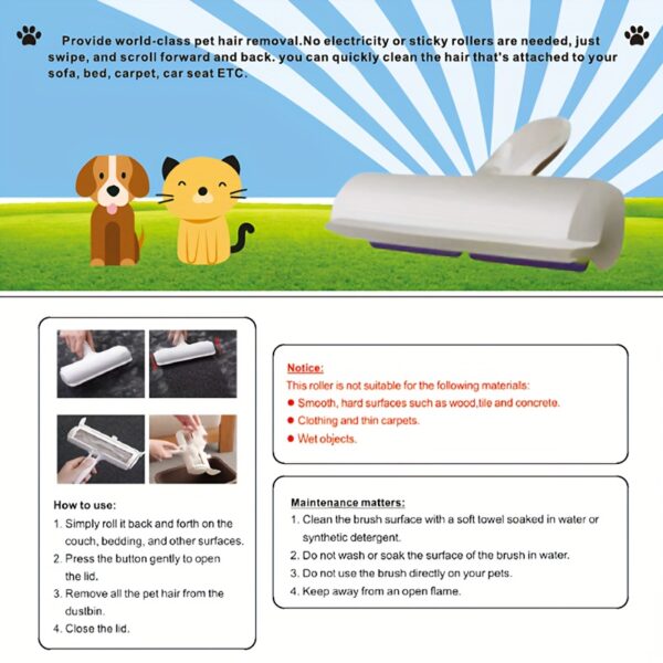 Removedor de Pelos - Pet Hair Remover - Lint Roller For Pet Hair - Image 9