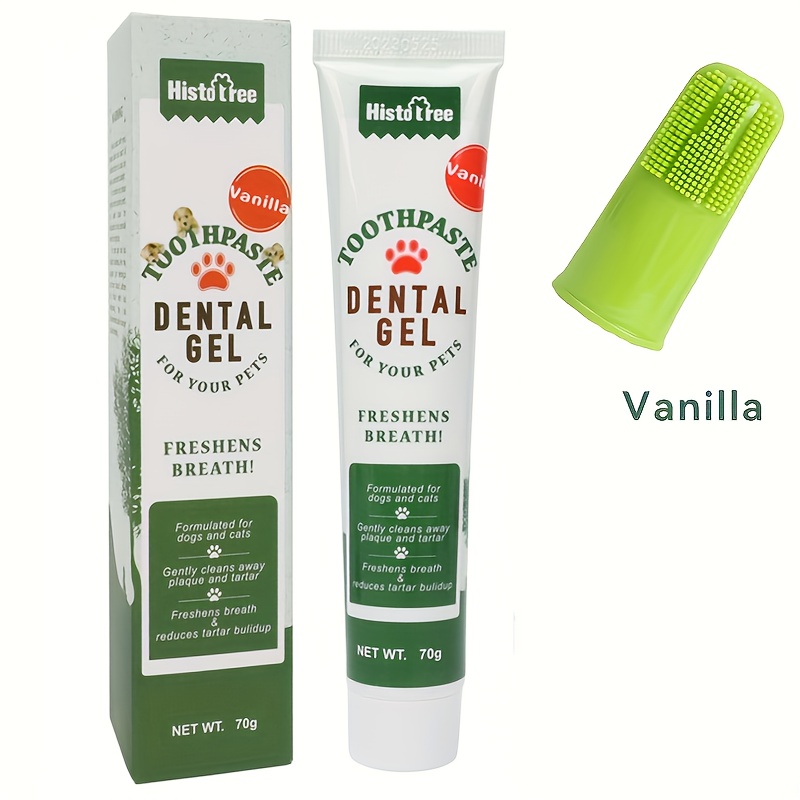 Kit de Limpeza Oral para Pets – Pet Oral Cleaning Set Dog Finger Cover Toothbrush Cat Toothbrush Toothpaste