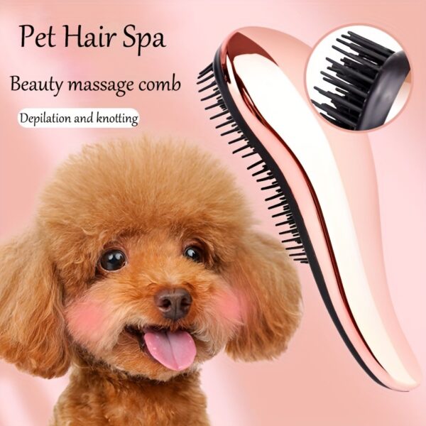 Escova e Massageador 2-in-1 Dog Grooming Comb and Massage Brush - Image 2