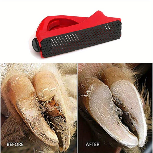 Ferramenta Compacta para Cuidados de Casco de Equinos, Suinos e Caprinos - Compact Portable Hoof Trimming File For Horses & Goats - Image 6
