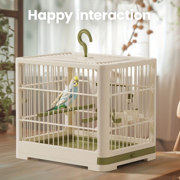Gaiola Grande para Passaros - Extra-Large Breathable Bird Cage With Handle - Luxury Villa Style For Parrots &amp - Image 4
