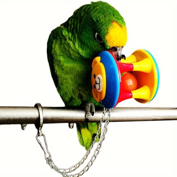 Brinquedo de Bola de Mastigação para Papagaio - 1pc Pet Bird Bite Toy - Image 3