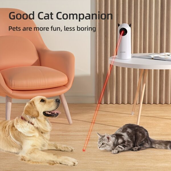Brinquedo Laser para Pets - Automatic Laser Light Cat/Dog Toy Interactive Smart Pet Cat - Image 8