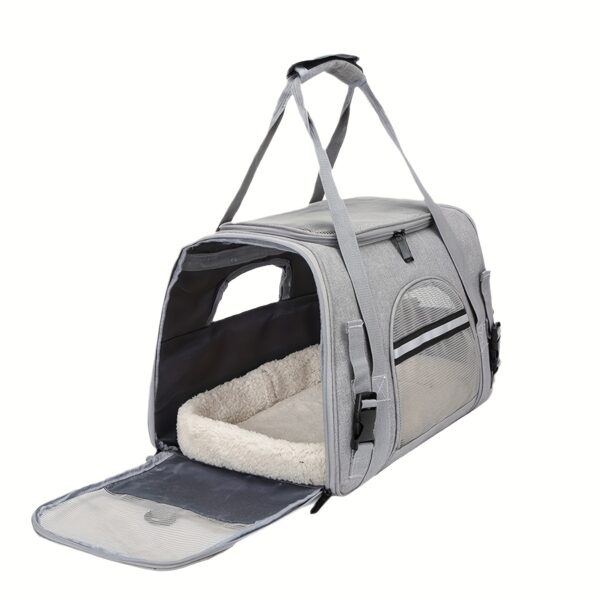 Mochila com fecho de correr para gatos e cães - Malha respirável, grande capacidade - Image 3