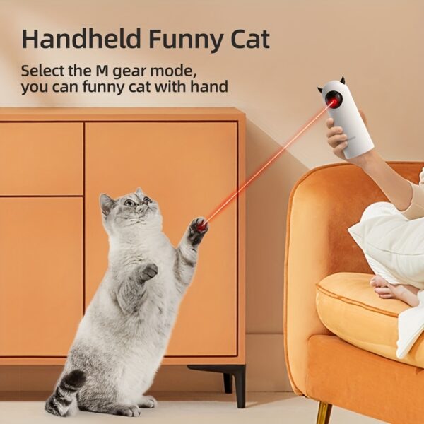 Brinquedo Laser para Pets - Automatic Laser Light Cat/Dog Toy Interactive Smart Pet Cat - Image 5